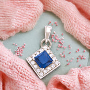 Taraash 925 Sterling Silver Square Pendant For Women - Taraash