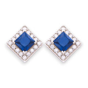 Taraash 925 Sterling Silver Square Shape Stud Earrings For Women - Taraash