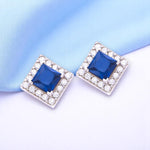 Load image into Gallery viewer, Taraash 925 Sterling Silver Square Shape Stud Earrings For Women - Taraash
