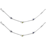 Load image into Gallery viewer, Taraash 925 Sterling Silver Star Colourful Anklet For Kids - Taraash