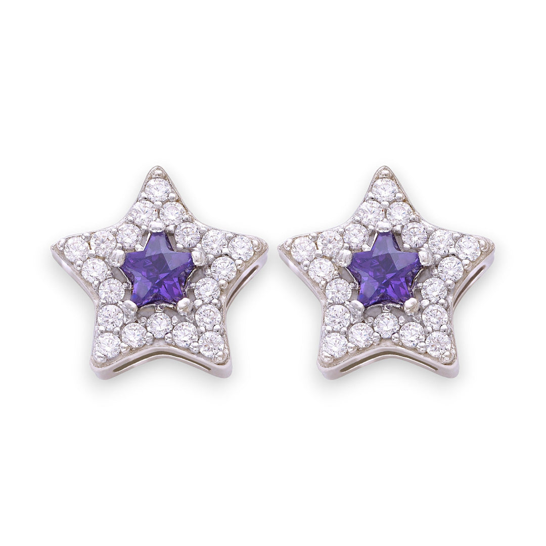 Taraash 925 Sterling Silver Star Stud For Women - Taraash
