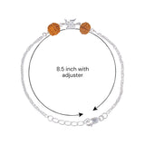Taraash 925 Sterling Silver Swastik Rakhi For Brother - Taraash