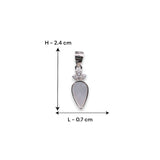 Taraash 925 Sterling Silver TearDrop Pendant & Chain for Women - Taraash