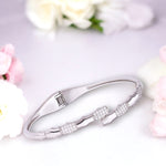 Load image into Gallery viewer, Taraash 925 Sterling Silver Unique Cz Bangle Kada For Women - Taraash
