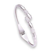 Taraash 925 Sterling Silver Unique Cz Bangle Kada For Women - Taraash
