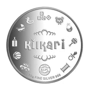 Taraash 999 New Born Baby 50 gm Silver Coin For Gifting - Taraash