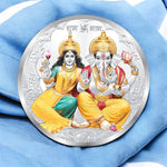 Load image into Gallery viewer, Taraash 999 Purity 20 grams Laxmi Ganesh Silver Coin - Taraash