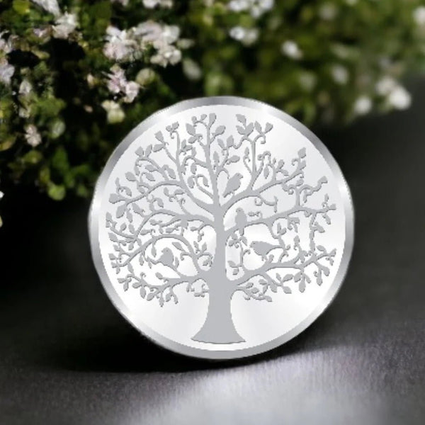 Taraash 999 Silver 50 gram Banyan Tree Coin By ACPL - Taraash