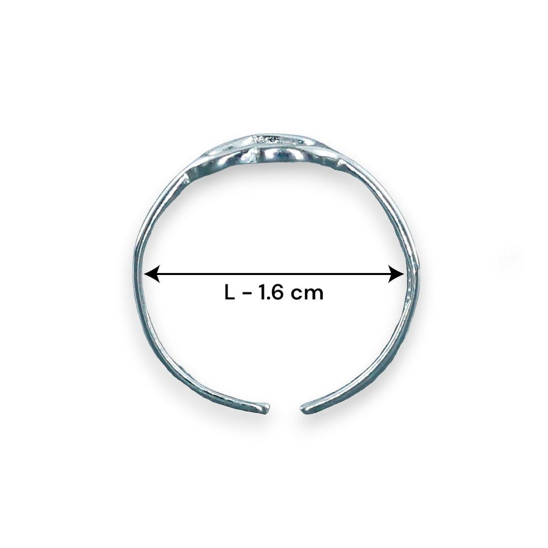 Taraash Heart 925 Sterling Silver Toe Ring For Women LR0717S - Taraash