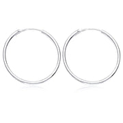 Taraash silver Hoop Earrings for Women #H42030M - Taraash