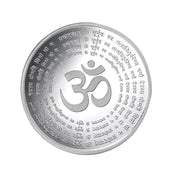 Taraash 999 Purity 20 gm Sunrise Gayatri Mantra Silver Coin By ACPL