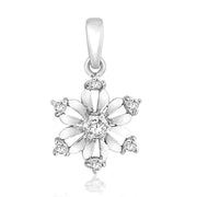 Taraash Sterling Silver Floral Design Pendant With Chain For Women COMBO PDCH 88