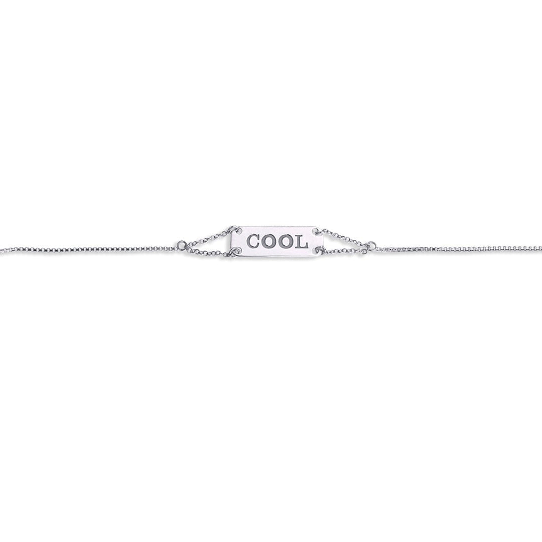 Blisse Allure 925 Silver "COOL" Engraved Rakhi for Brother - Taraash
