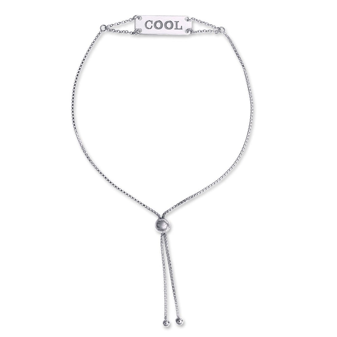 Blisse Allure 925 Silver "COOL" Engraved Rakhi for Brother - Taraash