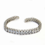 Blisse Allure 925 Silver Round shape White CZ Bracelet For Women - Taraash