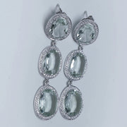Blisse Allure 925 Sterling Classy Cz Silver Drop Earrings For Women - Taraash