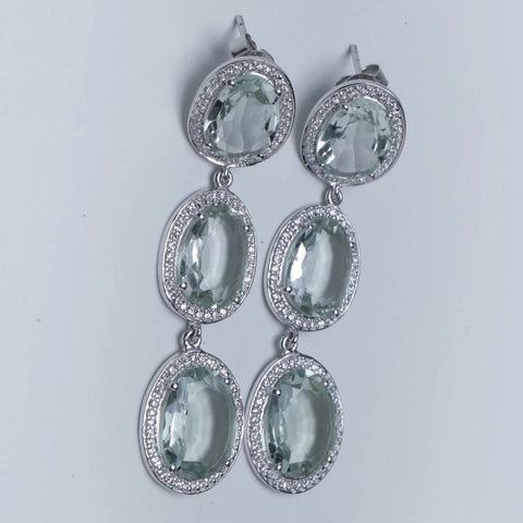 Blisse Allure 925 Sterling Classy Cz Silver Drop Earrings For Women - Taraash