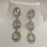Blisse Allure 925 Sterling Classy Cz Silver Drop Earrings For Women - Taraash