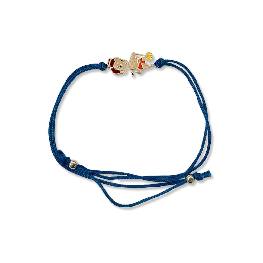 Blisse Allure 925 Sterling Cute Hanuman Silver Rakhi For Kids Brother - Taraash