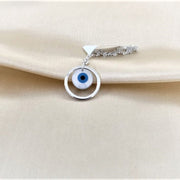 Blisse Allure 925 Sterling Evil Eye Silver Lumba Rakhi For your Bhabhi - Taraash