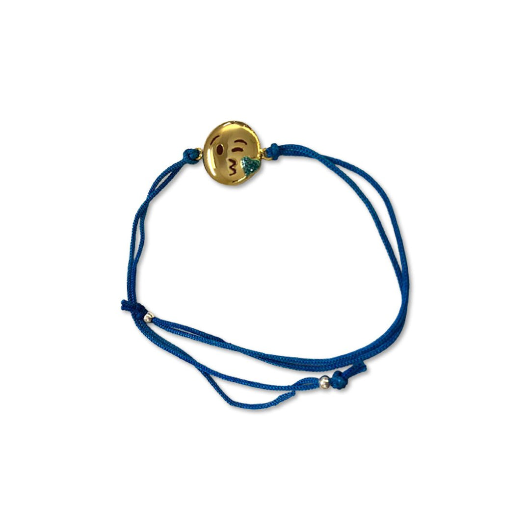 Blisse Allure 925 Sterling Kiss Emoji Silver Rakhi For Brother - Taraash