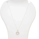 Blisse Allure 925 Sterling Silver Doughnut Pendent Necklace - Taraash