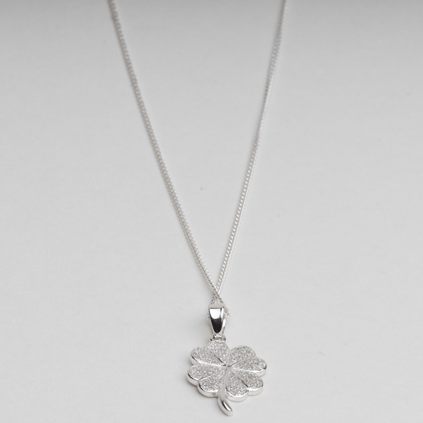 Blisse Allure 925 Sterling Silver Four Leaf Clover Pendant Necklace - Taraash