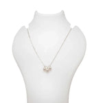 Load image into Gallery viewer, Blisse Allure 925 Sterling Silver Half An Half Chain With Pearl Drops Necklace - Taraash
