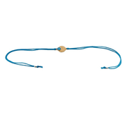 Blisse Allure 925 Sterling Silver Nazar Rakhi in Hammered Gold Disc - Taraash