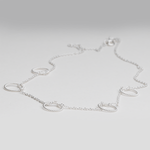 Load image into Gallery viewer, Blisse Allure 925 Sterling Silver Necklace With Circular Charms - Taraash
