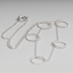 Load image into Gallery viewer, Blisse Allure 925 Sterling Silver Necklace With Circular Charms - Taraash
