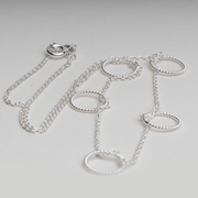 Blisse Allure 925 Sterling Silver Necklace With Circular Charms - Taraash