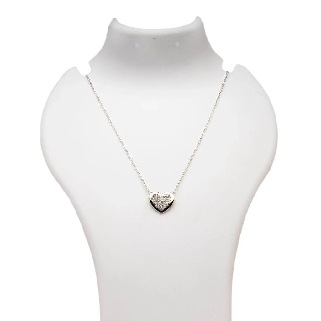 BIG HEART NECKLACE / SILVER – The Good Statement