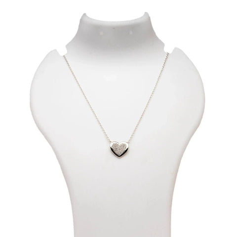Blisse Allure 925 Sterling Silver Necklace With Heart Pendant - Taraash
