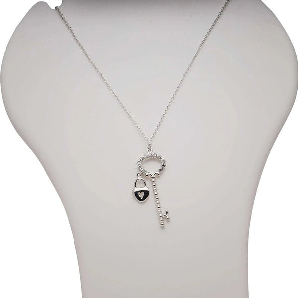 Blisse Allure 925 Sterling Silver Necklace With Key Pendant - Taraash