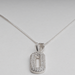 Load image into Gallery viewer, Blisse Allure 925 Sterling Silver Paperclip Pendant Necklace - Taraash
