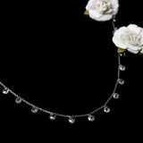 Blisse Allure 925 Sterling Silver White Crystal Necklace - Taraash