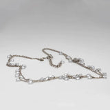 Blisse Allure 925 Sterling Silver White Layer Queens Necklace - Taraash