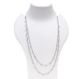 Blisse Allure 925 Sterling Silver White Layer Queens Necklace - Taraash