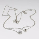Blisse Allure 925 Sterling Silver With White Solitaire Cz Layered Necklace - Taraash