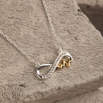 Load image into Gallery viewer, Blisse Allure Infinity with Heartbeat Necklace - Taraash
