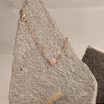 Load image into Gallery viewer, Blisse Allure Rose Gold Heart Shaped Layered Bracelet - Taraash
