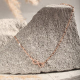Blisse Allure Rose Gold Infinity Necklace with Cubic Zirconia - Taraash