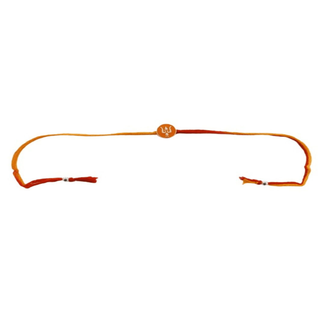 Blisse Allure Sterling Silver Enamelled Trishul Rakhi - Taraash