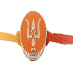 Load image into Gallery viewer, Blisse Allure Sterling Silver Enamelled Trishul Rakhi - Taraash
