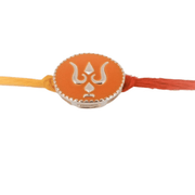 Blisse Allure Sterling Silver Enamelled Trishul Rakhi - Taraash