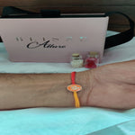 Load image into Gallery viewer, Blisse Allure Sterling Silver Enamelled Trishul Rakhi - Taraash
