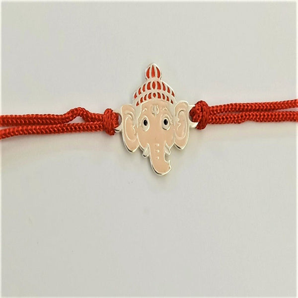 Blisse allure sterling silver ganesh rakhi for your brother. - Taraash