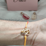 Blisse allure Sterling Silver Ganesh Rakhi For Your Brother - Taraash