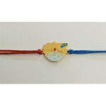 Load image into Gallery viewer, Blisse Allure Sterling Silver krishna Rakhi for your brother. - Taraash
